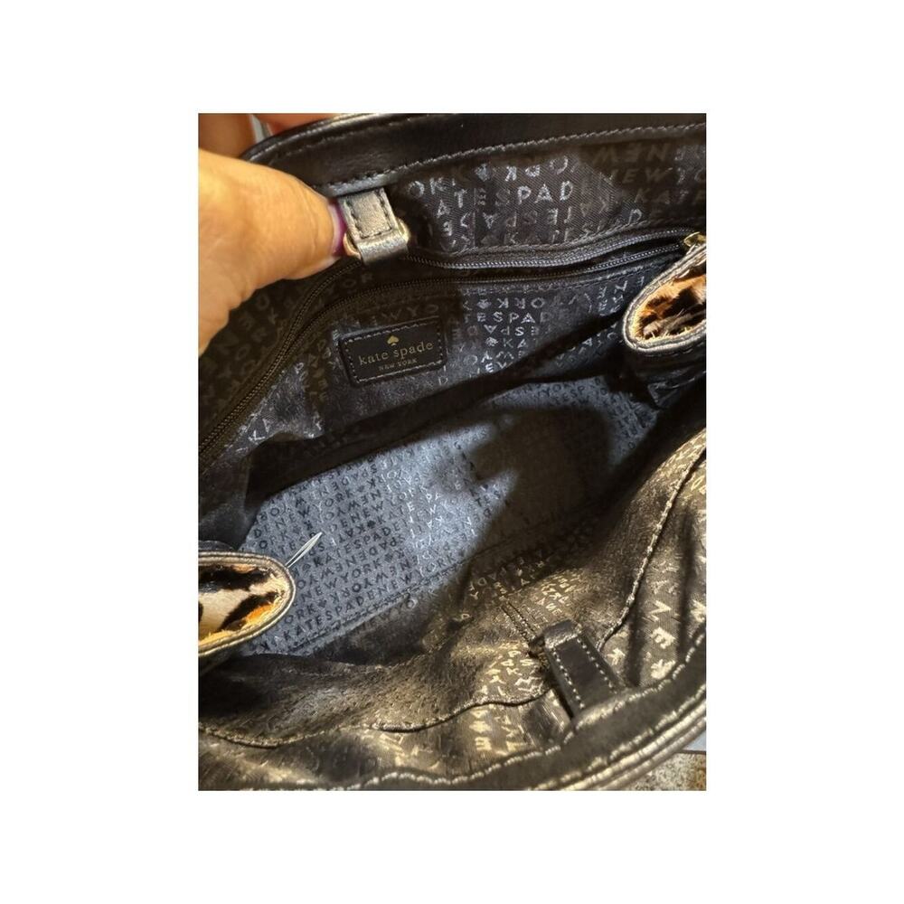 Kate Spade New York Varick Street Abbie Satchel Crossbody Leather Leopard Print - Picture 15 of 16